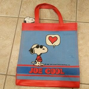🎉 Host Pick 🎉 Vintage Snoopy Joe Cool canvas tote bag